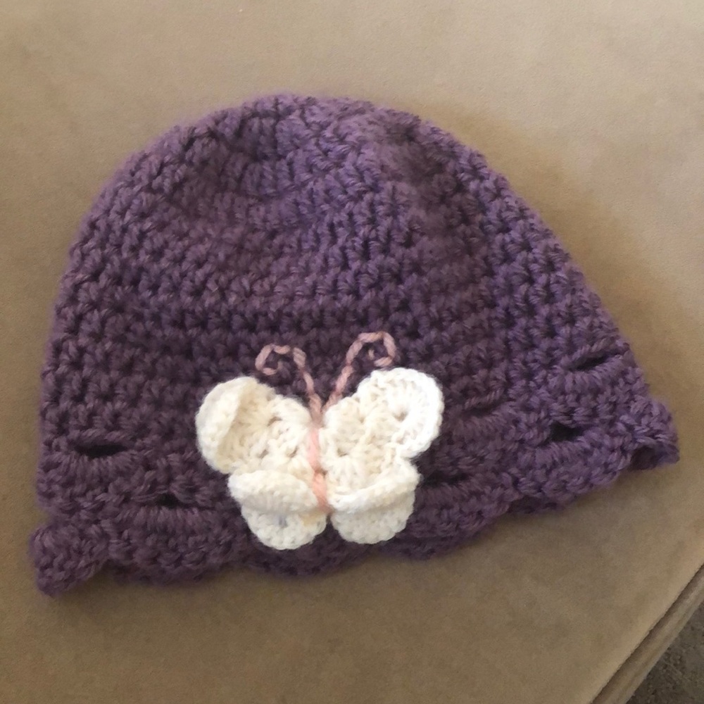 Butterfly Knit Hat